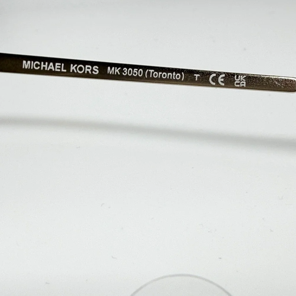 Michael Kors Toronto MK3050 1334 Eyeglasses Gold Black Frame‎ 51-17-140 21554